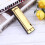 Harmonica doré pour débutants, 10 trous et son réactif 1