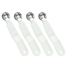 Équeutoir à fraises compact et éplucheur de tomates avec lame en acier et poignée ergonomique en plastique pour une utilisation à la maison ou