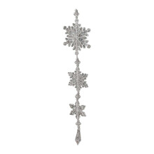 Ornement décoratif suspendu en forme de flocon de neige pour jardin, centre commercial ou bureau, style C