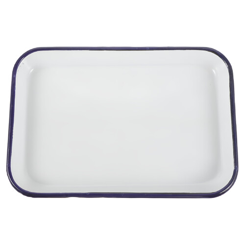 ACDANC enamel baking sheet pan white rectangular non-stick