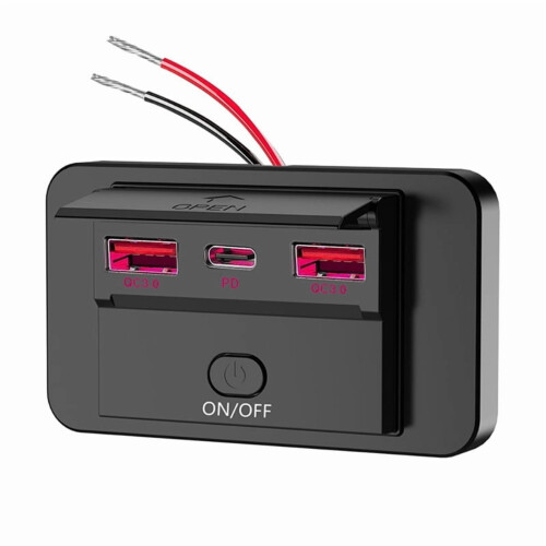 Φορτιστής Αυτοκινήτου QC3.0 + PD3.0Τύπος-C12V-24V Αδιάβροχος