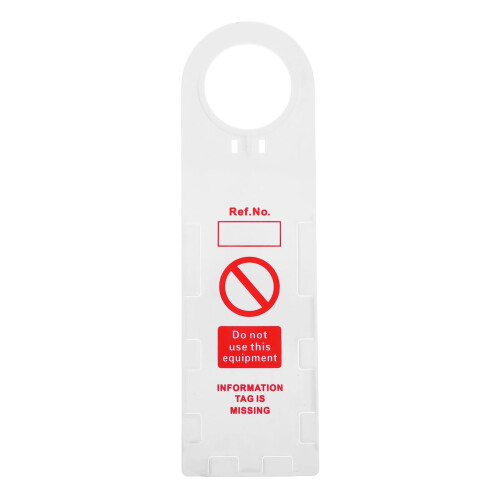 Scaffold Tags Scaffold Safety Tag Prevent Accidents 1Pack White PVC