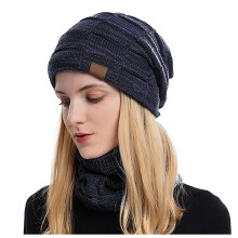 Winter Knit Hat & Scarf Set – Warm Beanie + Neck Warmer, Cozy Christmas Gift for Men, Women, Teens, Girls; Compatible with Cold Weather