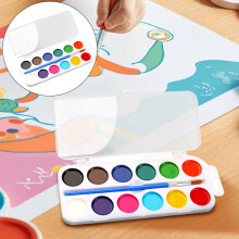 Watercolor Paint Set for Kids – 12/14/18 Washable Colors + Brushes, Arts & Crafts Supply for Schools, Parties, Art Lessons – Spark Creativity