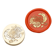 Embossed Sealings Waxes Stamp Head Brass Sealing Stamp Seal Stamp Head Replacement for Envelope Sealing Greeting Card