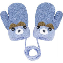 Toddler Kids Warm Winter Gloves, Cute Infant Baby Boys Girls Thick Fleece Lined Full Finger Ski Snow Gloves Mittens
