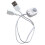 USB-bewegingssensorschakelaar met instelbare helderheid en 1