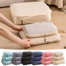 Portable Travel Clothes Storage Bag Set with Separate Compartments, Wrinkle Reduction, Compatible with All Luggage – Topliu