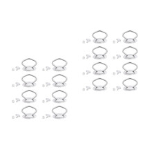 16Pcs Silver Pot Lid Handles Stainless Steel Universal Pan Cover Knobs