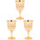 3 Pack Vintage Goblet Drinking Cups Stemmed Retro Goblets For Party 1
