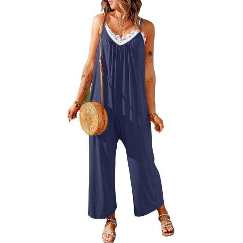 Dam Casual Jumpsuits Marinblå S