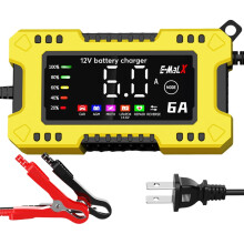 12V 6A car battery charger for lead-acid AGM gel batteries