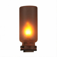 Lampe flamme USB en bouteille de verre, lumière d'ambiance nocturne, 1 pièce