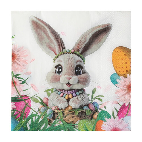 Easter Napkins Disposable Bunny Design 20 Pcs