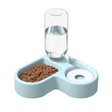 Comedero doble de esquina para gatos con alimentación automática (1 unidad)
