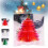 Cartão de Natal 3D Pop-Up com Árvore de Glitter e Envelope 1