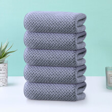 Lot de 5 serviettes de toilette en velours doux et absorbant de qualité supérieure, 35,5 x 76 cm, douces pour la peau, séchage rapide,