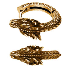Stylish Dragon Hoop Earrings Stainless Steel Ear Studs for Men Women Hip Hop Punk Party Accessory Unisex Jewelry