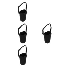 4Pcs Black Heat-Resistant Neoprene Water Bottle Protection Sleeve