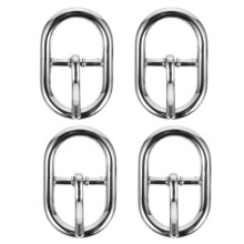 8Pcs Silver Metal Buckles Adjustable for Bags, Belts, and Straps
