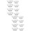 16Pièces Bols En Verre Transparent Pour Sauce Pudding Polyvalents 1