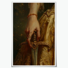 Moody Victorian Decor Wall Art Dark Dagger Retro art Canvas Print Gothic Woman Dark Wall Art, Halloween Aesthetic Poster for Wall 1218inch unframed