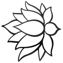 Lotus Flower Acrylic Wall Mirror - Decorative Art Mirror for Indoor Home, Bedroom, Living Room, Bathroom