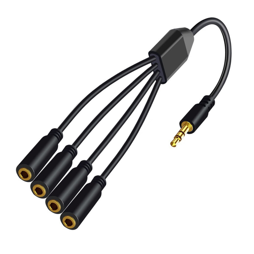 3.5Mm Earphone Splitter Cable 1 To 6/5/4/3 Port Cable Headphones Adapters Cord For Phones Headsets 9027700097995