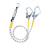 Safety Lanyard Fall Protection Harness Hook Belt High Strength Polyester Alloy Steel for Construction Workers 2
