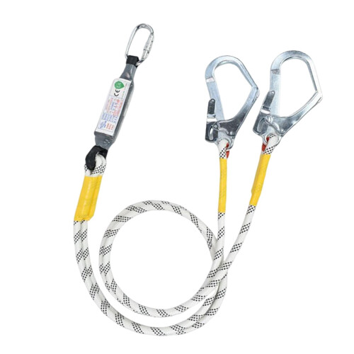Safety Lanyard Fall Protection Harness Hook Belt High Strength Polyester Alloy Steel for Construction Workers 1