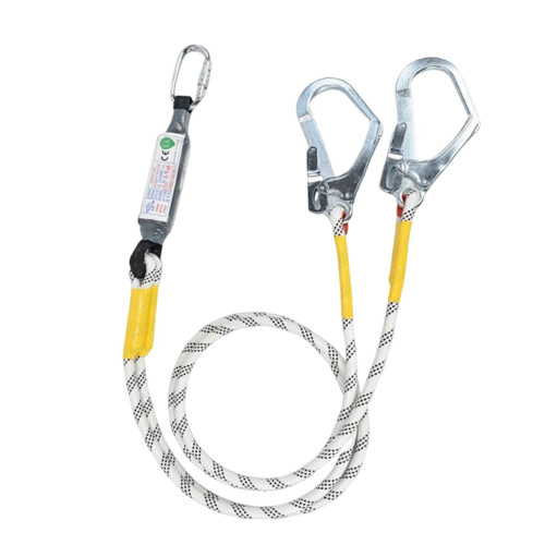Safety Lanyard Fall Protection Harness Hook Belt High Strength Polyester Alloy Steel for Construction Workers 2