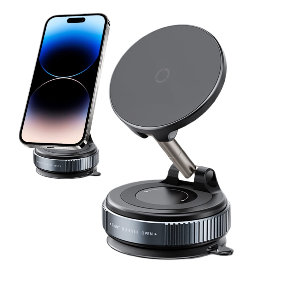 Foldable Suction Cup Phone Mount With Wireless Charger And 913466123032