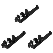 3Pcs Black Iron Hole Board Storage Racks Reliable Home Fixing Stands