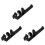 3Pcs Black Iron Hole Board Storage Racks Reliable Home Fixing Stands 1
