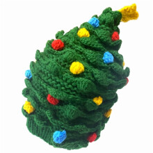 Unisex Christmas Winter Knitted Christmas Tree Hat Bearded Cap for Kid Adults Winter Keeping Warm Supplies