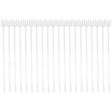 160PiĂšces Piques Plastique Blancs Supports Cartes Pour Fleurs