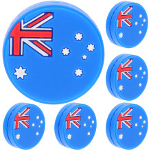 6Pièces Dampers Silicone Tennis Accessoires Antichocs Motifs Nationaux