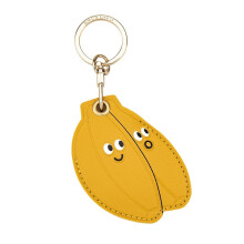 Leather Anti-Lost Keychain Casfor AirTags Tracker Holder, Anti-Drop Scratch Cute Keychain AirTag Holder for Men Women