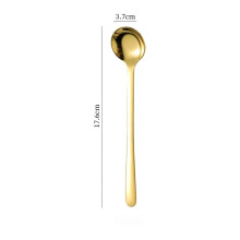 Stainless Steel Flat-Bottom Round Spoon 1pc