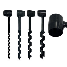 4 Pcs Hand Drill Heavy Duty Steel Manual Drill Multifunctional Drills Hand Drilling Outdoor Gear for Camping Backpacking Hiking