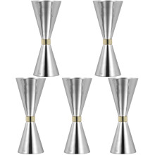 5Pcs Stainless Steel Bar Accessory Cocktail Jigger Wine Measuring Cup