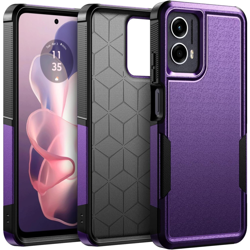 Shockproof Rugged Case For Moto G Power 5G 2024 Â Military-Grade Drop Protection Purple 9027700095915
