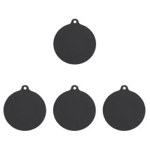 4Pcs Black Heat Resistant Induction Cooker Mats Kitchen Cooktop Pads