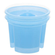 4Pcs Blue Painting Water Pots Brush Washers with Convenient Handle