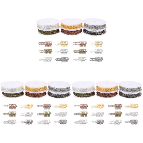 3Ensembles Kit Complet Chaînes Anneaux Ouverts Pour
