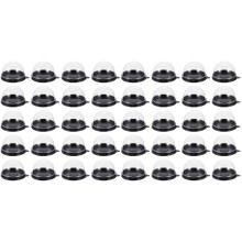 200Pièces Contenants Gâteaux Couvercle Transparent