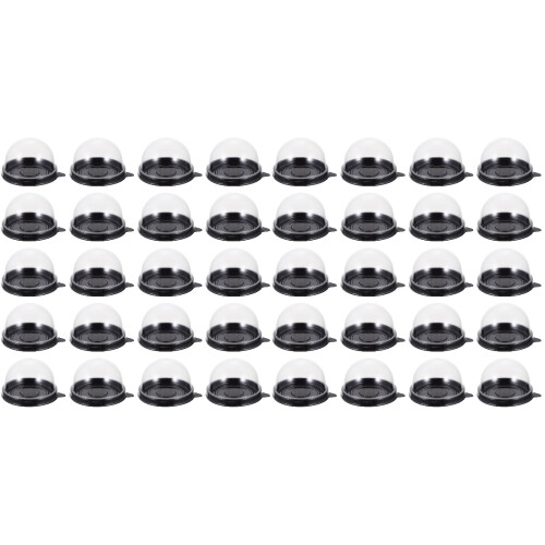 200Pièces Contenants Gâteaux Couvercle Transparent