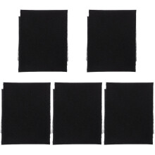 5Pièces Tissu Entoilage Adhésif Double-Face Noir Pour Couture Costume