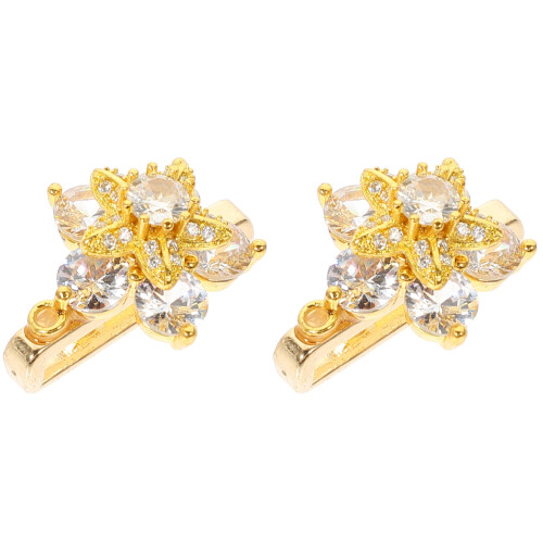 2Pcs Rotating White Watch Decor Durable Alloy Charm for Watchbands