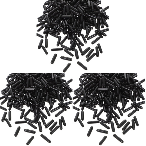 1500Pcs Black Dome Bolt Protective Caps End Covers for Screws